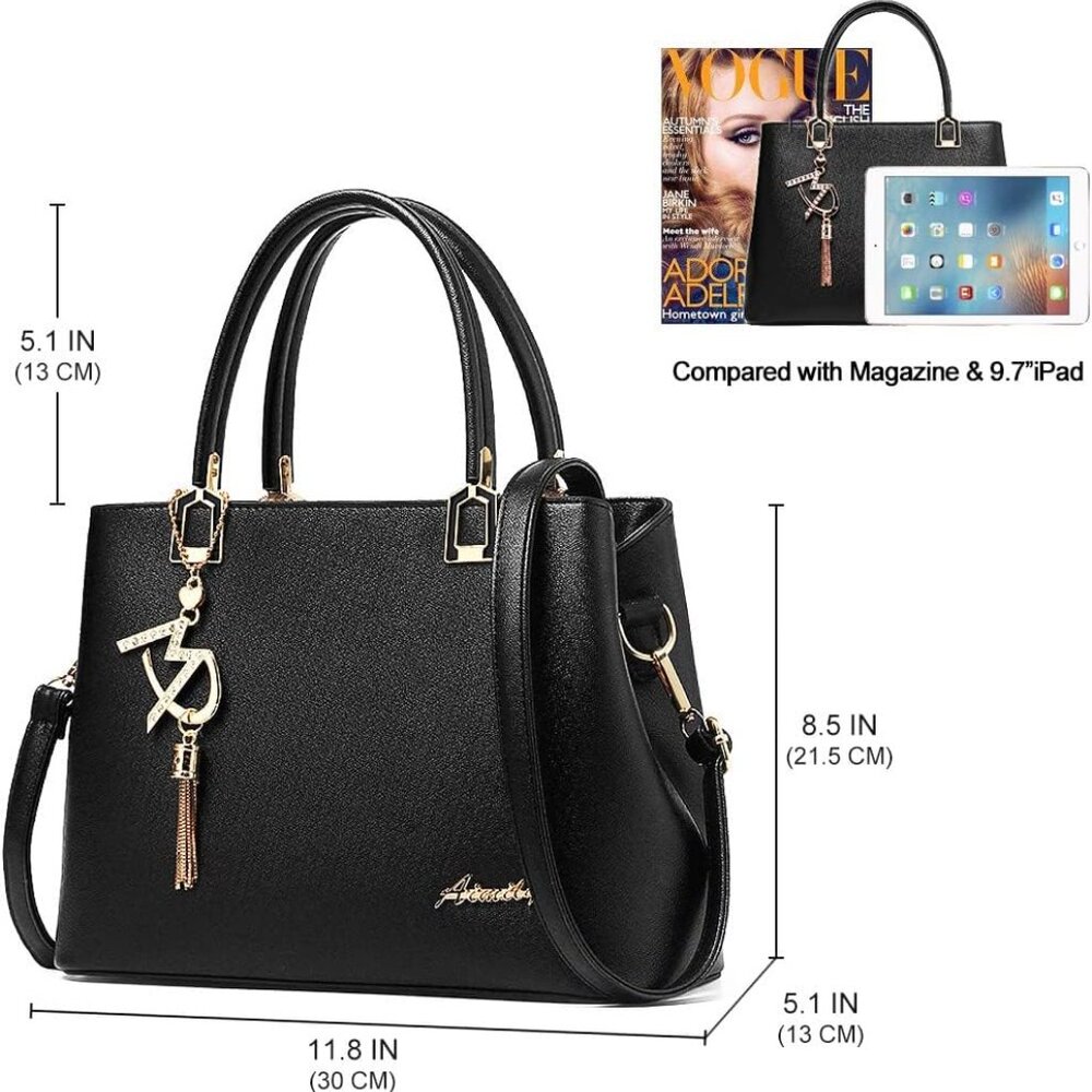 Womens Purses and Handbags Shoulder Bags Ladies Designer Top Handle Satchel Tote - Picture 3 of 7